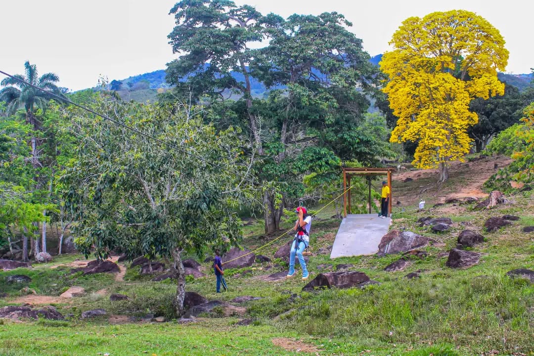 Tirolina en Finca El Guamito